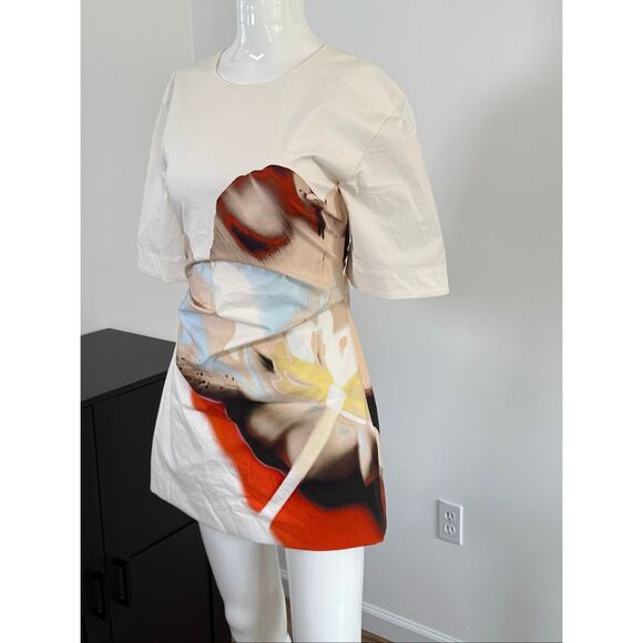 Significant Other Astryd Floral Stretch-Cotton Minidress US size 4 - Picture 9 of 12